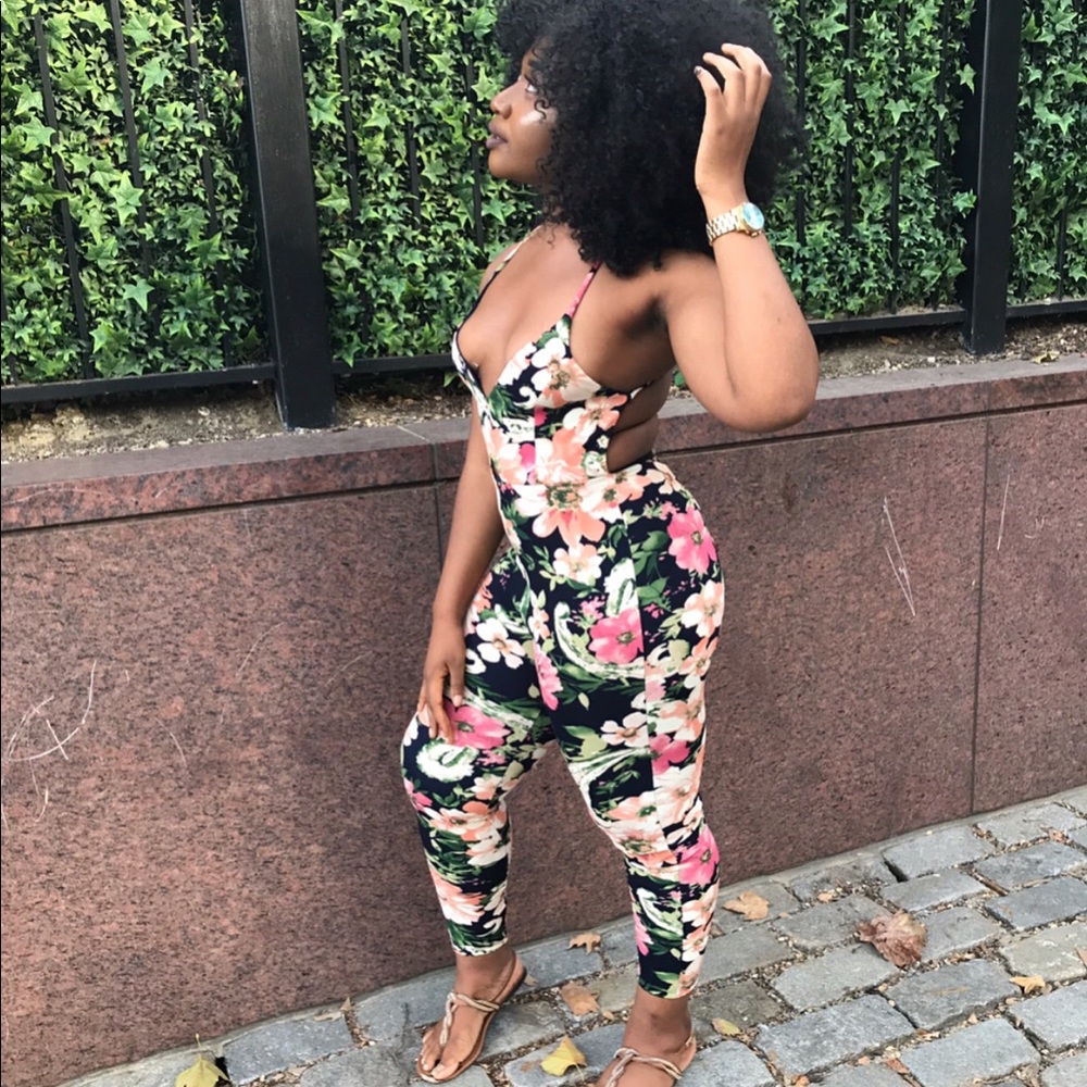 Floral jumpsuit